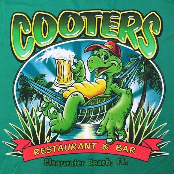 Cooters Clearwater Beach Ladies Graphic Tank Top Green Women’s Small NEW - Picture 4 of 14